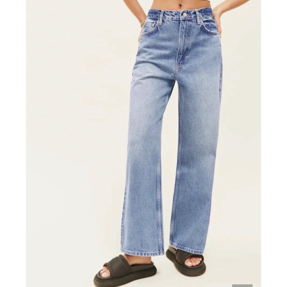 Reformation Wilder Wide Leg Jeans Women's 27 High Rise Stretch Denim